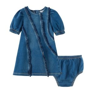 Habitual Kid denim dress and bloomers set. 12M